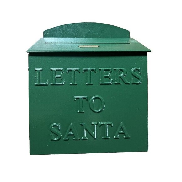 Letters To Santa Mailbox Evergreen Hearth & Hand with Magnolia NEW Green‎ Metal - Picture 4 of 10